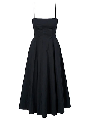 Wylie Cotton A-Line Midi-Dress