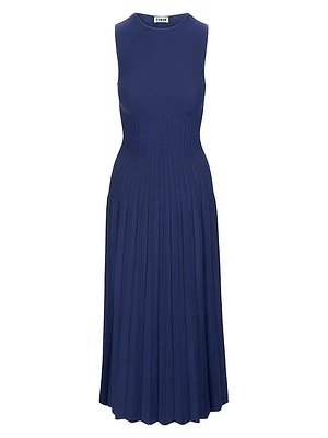 Elyse Pleated Midi-Dress