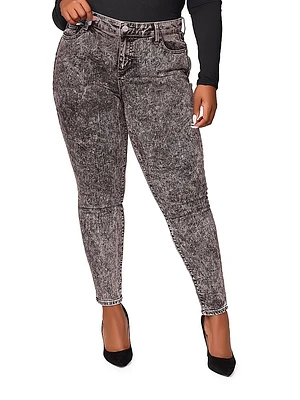 Plus Luciana Mid-Rise Ankle-Length Skinny Jeans