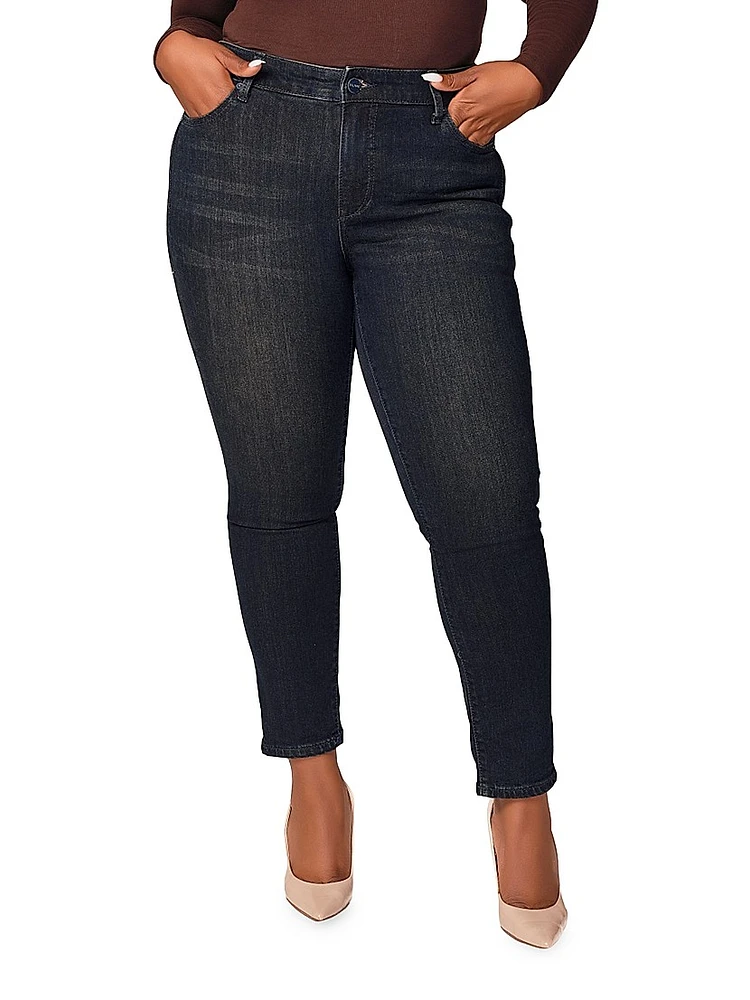 Plus Jasmine High-Rise Ankle-Length Skinny Jeans