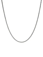 Sterling Silver Curb-Chain Necklace/2.1MM