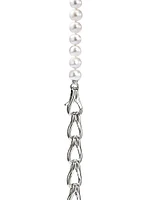 Surf Sterling Silver & Cultured Freshwater Pearl Necklace