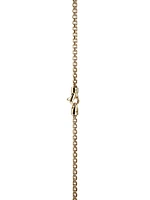 14K Yellow Gold Box Chain Necklace/2.7MM