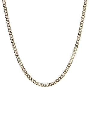 14K Yellow Gold Curb Chain Necklace