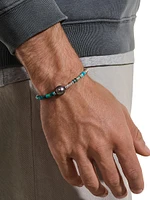 Sterling Silver & Mixed-Media Beaded Bracelet