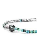 Sterling Silver & Mixed-Media Beaded Bracelet