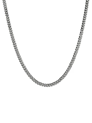 Sterling Silver Curb-Chain Necklace/3.9MM