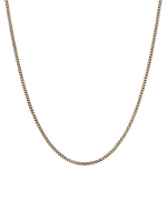 14K Yellow Gold Curb Chain Necklace/2.1MM