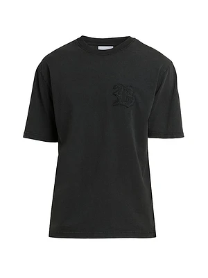 Stonewashed Chain Stitch T-Shirt