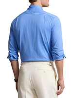 Jersey Spread-Collar Shirt