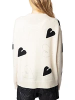 Markus Rhinestone Hearts Sweater