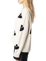 Markus Rhinestone Hearts Sweater
