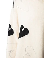 Markus Rhinestone Hearts Sweater