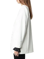 Viva Strass Embellished Peak Lapel Blazer