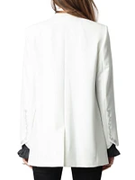 Viva Strass Embellished Peak Lapel Blazer