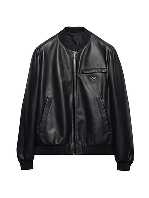 Nappa Leather Bomber Jacket