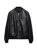 Nappa Leather Bomber Jacket