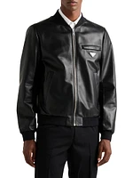 Nappa Leather Bomber Jacket