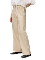 Beatrice Pleated Stretch Linen Pants