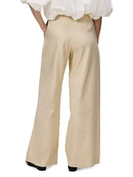 Beatrice Pleated Stretch Linen Pants
