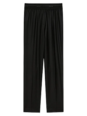 Tailored Wool Tapered Trousers