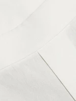 High-Rise Pull-On Linen-Blend Pants