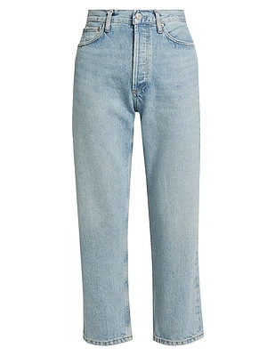 90s Mid-Rise Straight-Leg Crop Jeans