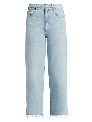 Ren Stretch Cotton High-Rise Wide-Leg Jeans