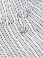 Yarn-Dyed Striped Blouse