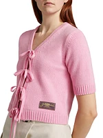 Future Wool-Blend Short-Sleeve Cardigan