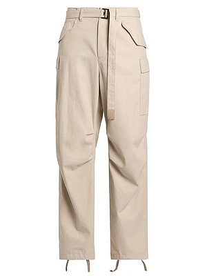 Cotton Twill Cargo Pants