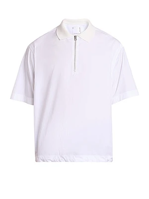 Cotton Poplin Polo Shirt