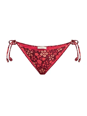 Maria Abstract Print Side-Tie Bikini Bottom