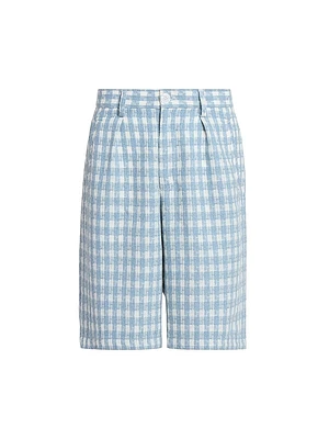 Physical Education Plaid Pleated Shorts