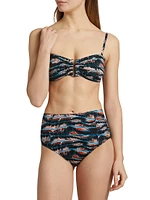 Santorini Tie-Dye Hardware Bikini Top