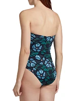 Monterey Maillot Abstract Sweetheart One-Piece Swimsuit