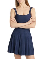 Ellison Rib-Knit Minidress