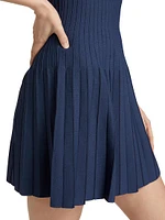 Ellison Rib-Knit Minidress