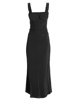 Nic Silk Midi-Dress