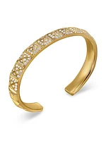 Pyramid Cuff Bracelet in 18K Yellow Gold