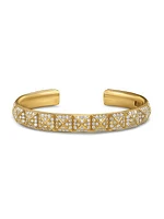 Pyramid Cuff Bracelet in 18K Yellow Gold