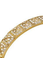Pyramid Cuff Bracelet in 18K Yellow Gold