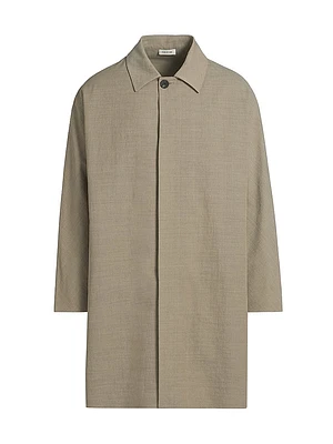 Nylon-Wool Car Coat