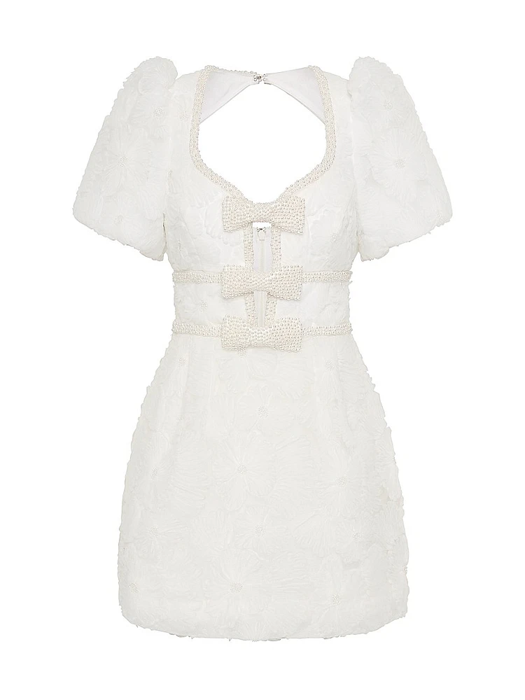 Deliah Puff-Sleeve Minidress