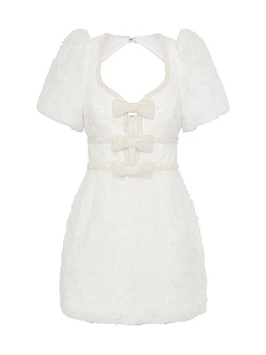 Deliah Puff-Sleeve Minidress