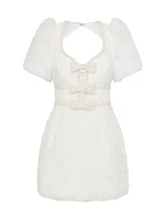 Deliah Puff-Sleeve Minidress