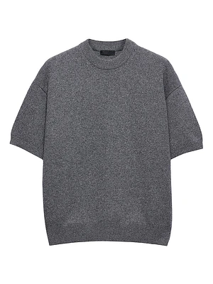 Short-Sleeved Re-Cashmere Sweater