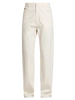 Lightweight Denim Wide-Leg Trousers
