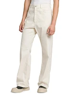Lightweight Denim Wide-Leg Trousers