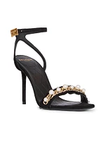 95MM Embellished Suede Sandals